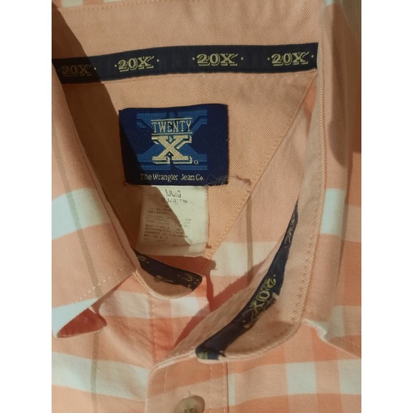 Wrangler 20X Brand Men's Short Sleeve Western Casual Button Down Size L - Picture 5 of 6